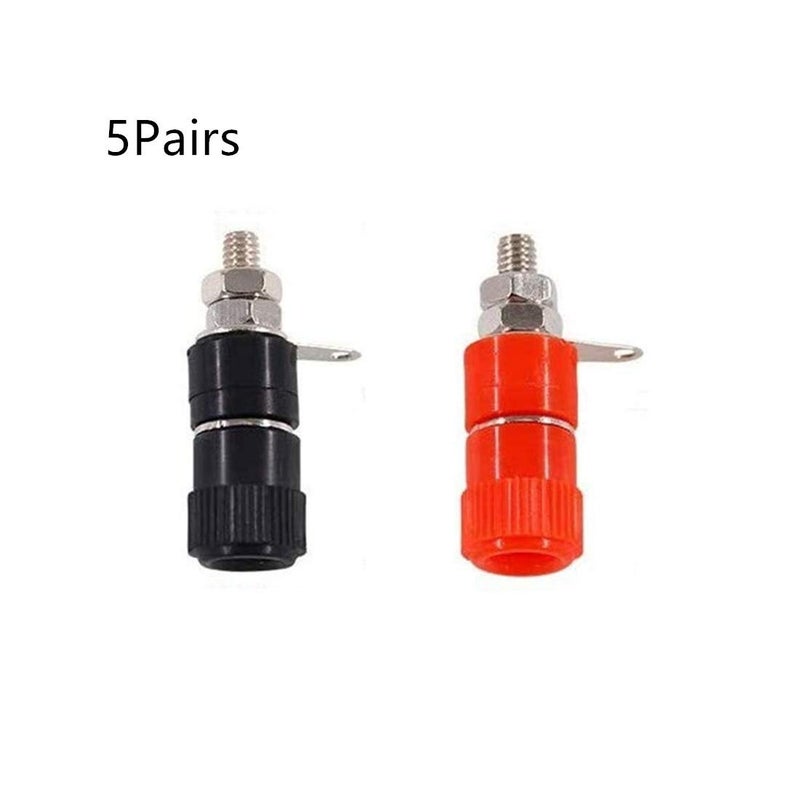 bnafes 10 PCS Binding Posts Terminals 4mm Banana Plug Socket 4mm Amplifier Terminal Connector for Arduino - Image 2
